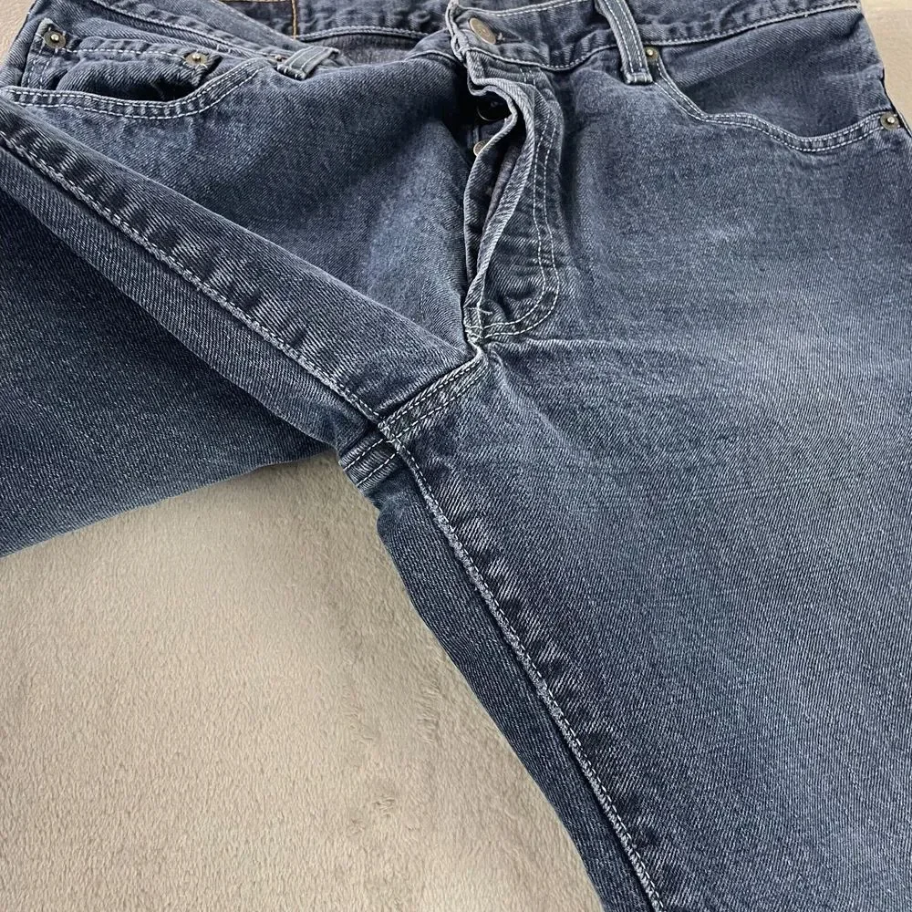 Vintage Levi's 501xx Jeans 34X31 Blue Button Fly Denim Straight 90s Bat Wing Tag